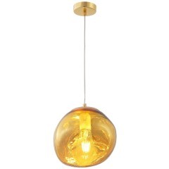 Светильник подвесной Crystal Lux MALAGA SP1 D200 GOLD Светильник подвесной Crystal Lux MALAGA SP1 D200 GOLD