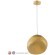 Светильник подвесной Crystal Lux MALAGA SP1 D200 GOLD