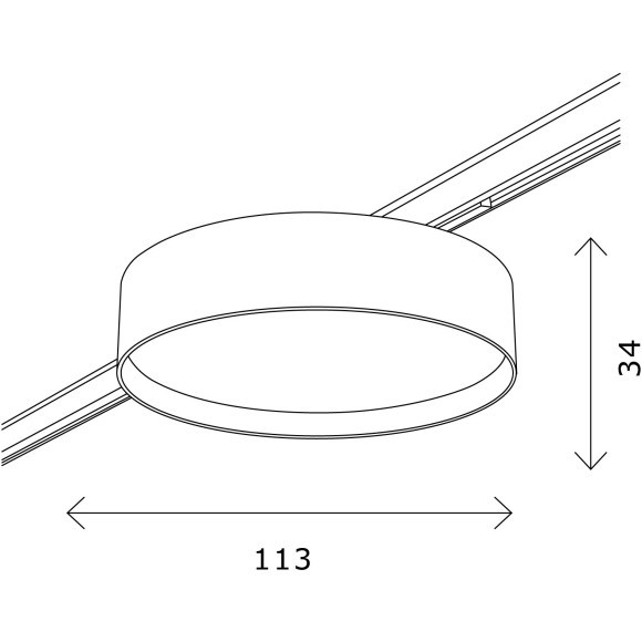 ST670.336.12 Ультратонкий трековый магнитный светодиодный светильник ST-Luce Super 5 CRI80+ 3000К 500Лм 100° 12Вт ST670.336.12 Ультратонкий трековый магнитный светодиодный светильник ST-Luce Super 5 CRI80+ 3000К 500Лм 100° 12Вт