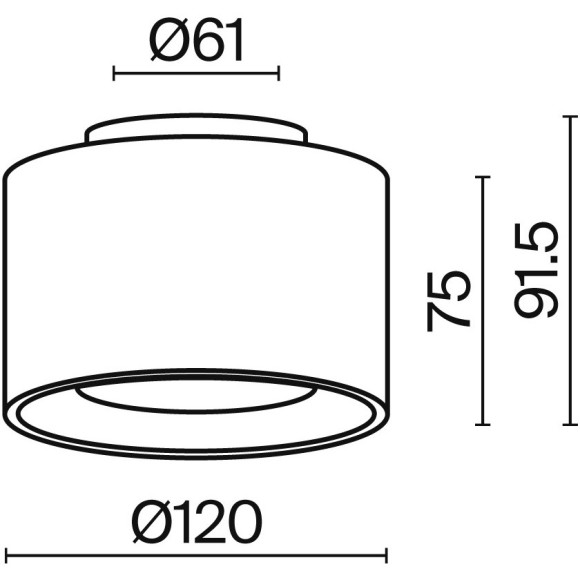 Потолочный светильник Technical C009CW-L16W4K Потолочный светильник Technical C009CW-L16W4K
