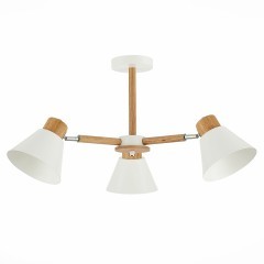 SLE103702-03 Светильник потолочный Светлое дерево, Белый/Белый E27 3*60W BUVE SLE103702-03 Светильник потолочный Светлое дерево, Белый/Белый E27 3*60W BUVE
