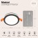 Встраиваемый светильник Maytoni DL303-L12B Phanton светодиодный LED 12W