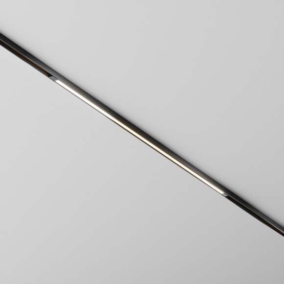 Maytoni EXILITY X TR240-2-18W4K-B Трековый линейный светодиодный черный магнитный светильник длиной 89см, с DIP переключателем группы включения на корпусе, LED SMD Epistar 18Вт 4000K 940Лм CRI90 120° IP20 48В