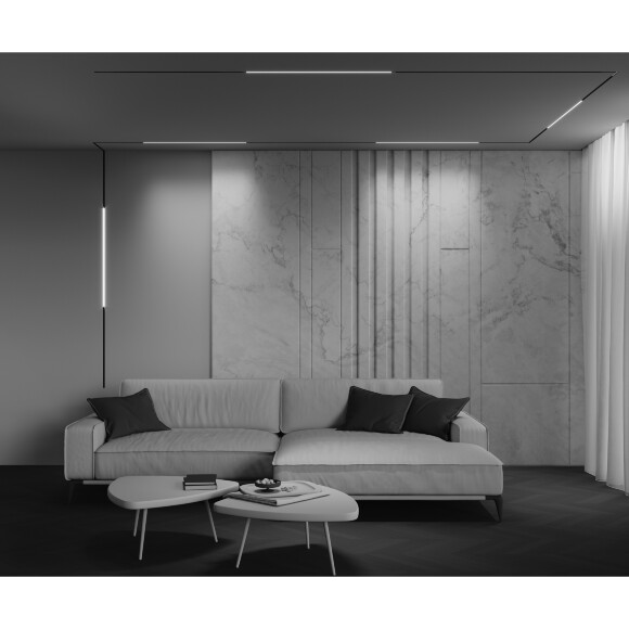Maytoni EXILITY X TR240-2-18W4K-B Трековый линейный светодиодный черный магнитный светильник длиной 89см, с DIP переключателем группы включения на корпусе, LED SMD Epistar 18Вт 4000K 940Лм CRI90 120° IP20 48В