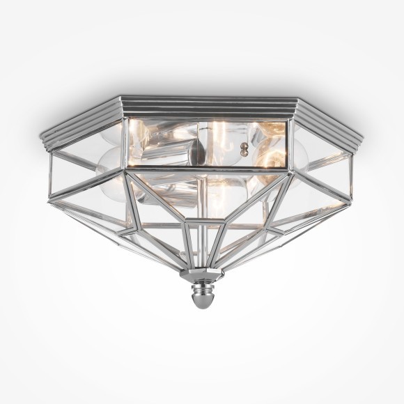 Люстра потолочная Maytoni H356-CL-03-CH Zeil IP43 под лампы 3xE27 60W