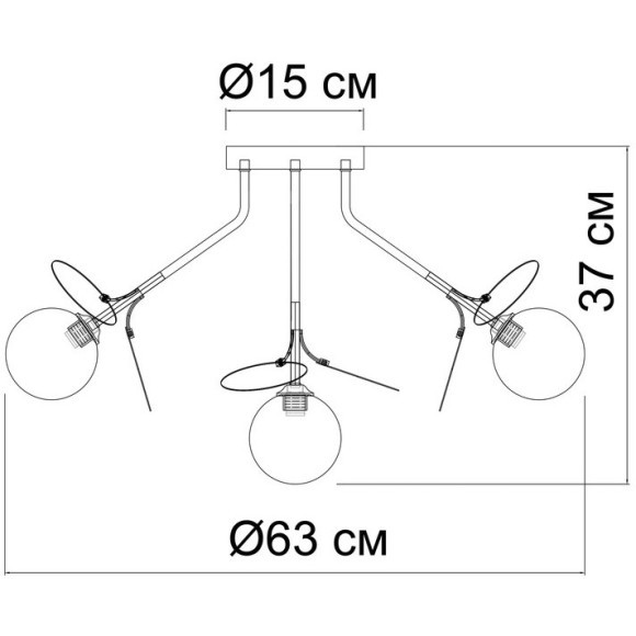Потолочная люстра Arte Lamp PEACOCK A1369PL-7SG Потолочная люстра Arte Lamp PEACOCK A1369PL-7SG