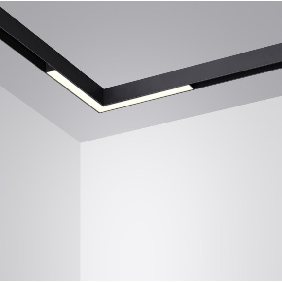 359944 Черный трековый угловой светильник с перекл. цв. температуры 3000;4000;6000К 20Вт 120° 1200Лм CRI90 Novotech VECTOR