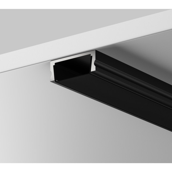 Рассеиватель для профиля 15×06 (Чёрный, 2 м), ALM-001-B-DF-2M 642021