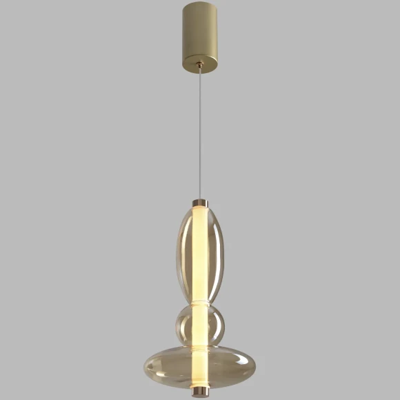 Светильник подвесной Crystal Lux QUASAR SP10W LED AMBER 3790/210