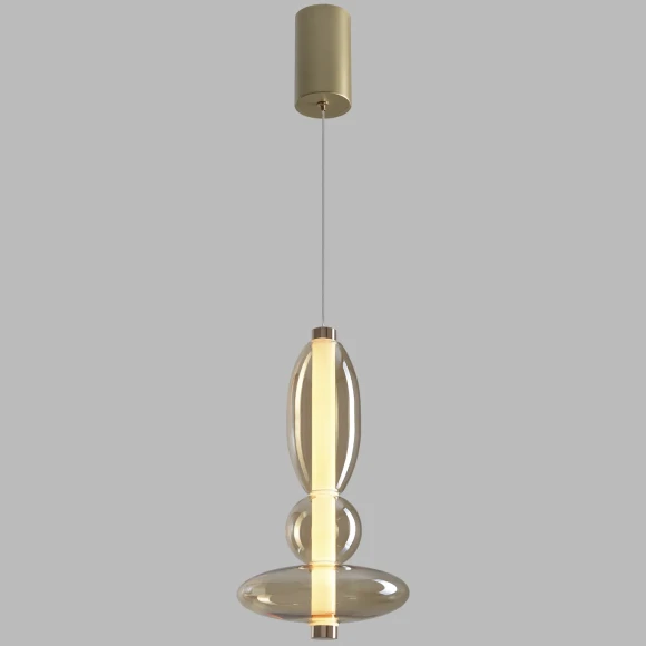 Светильник подвесной Crystal Lux QUASAR SP10W LED AMBER 3790/210