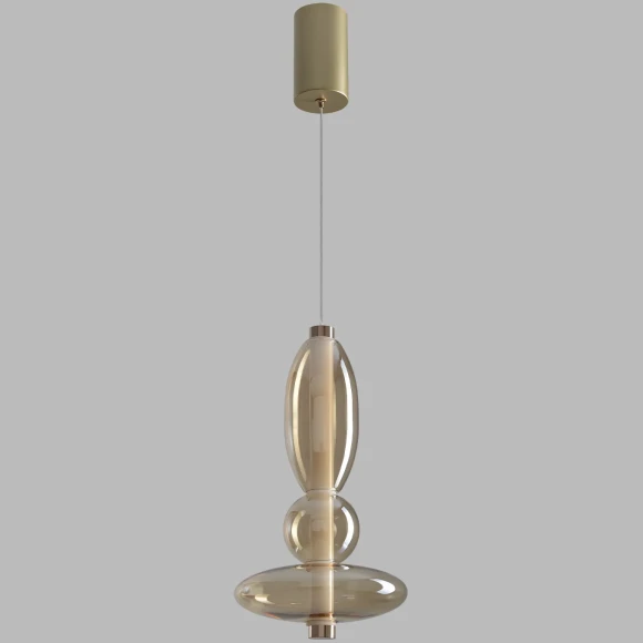 Светильник подвесной Crystal Lux QUASAR SP10W LED AMBER 3790/210