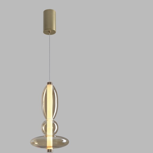 Светильник подвесной Crystal Lux QUASAR SP10W LED AMBER 3790/210