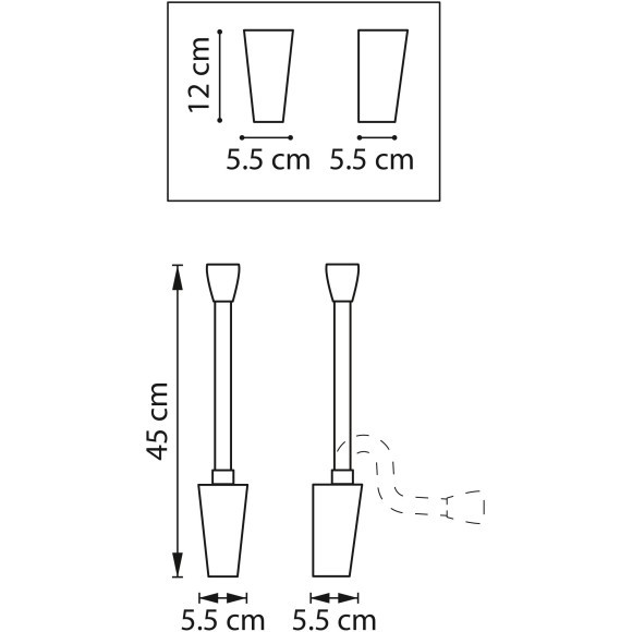 Бра LED 3000K 200Lm Muro III Lightstar 808641
