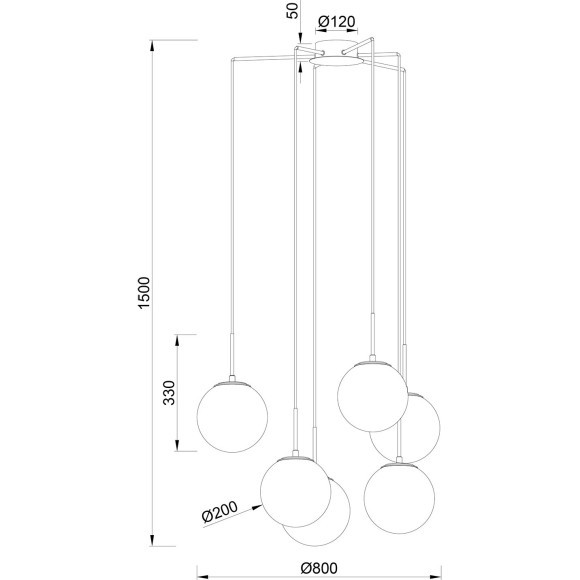 Люстра подвесная Stilfort 2168/02/06P серия Antell