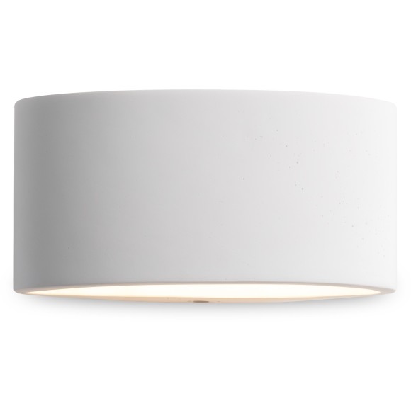 Настенный светильник (бра) с белым плафоном из цемента и лампой G9 Freya Terra FR5582WL-01W