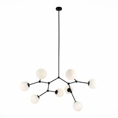 SL1506.403.08 Люстра подвесная ST-Luce Черный/Белый E14 8*40W CHIETI SL1506.403.08 Люстра подвесная ST-Luce Черный/Белый E14 8*40W CHIETI