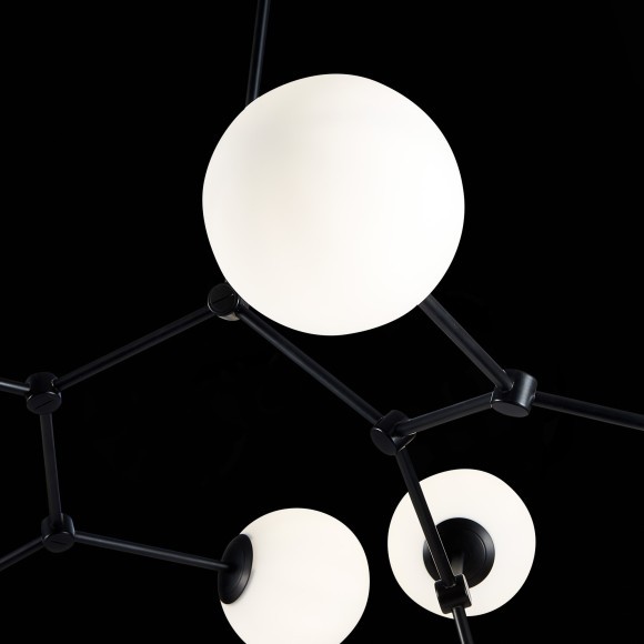 SL1506.403.08 Люстра подвесная ST-Luce Черный/Белый E14 8*40W CHIETI SL1506.403.08 Люстра подвесная ST-Luce Черный/Белый E14 8*40W CHIETI