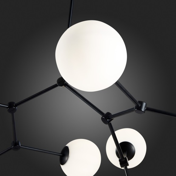 SL1506.403.08 Люстра подвесная ST-Luce Черный/Белый E14 8*40W CHIETI SL1506.403.08 Люстра подвесная ST-Luce Черный/Белый E14 8*40W CHIETI