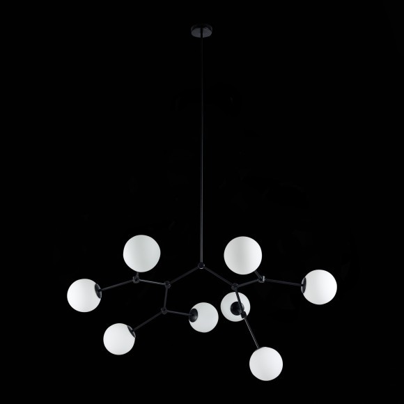 SL1506.403.08 Люстра подвесная ST-Luce Черный/Белый E14 8*40W CHIETI SL1506.403.08 Люстра подвесная ST-Luce Черный/Белый E14 8*40W CHIETI