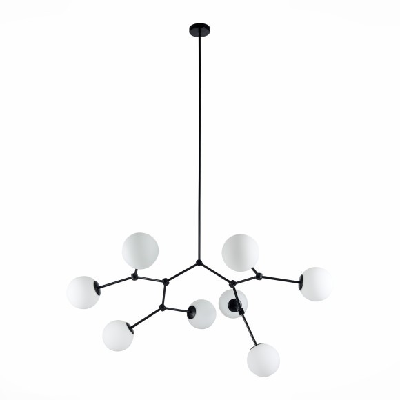 SL1506.403.08 Люстра подвесная ST-Luce Черный/Белый E14 8*40W CHIETI SL1506.403.08 Люстра подвесная ST-Luce Черный/Белый E14 8*40W CHIETI