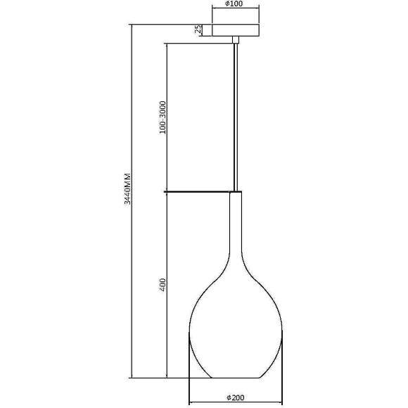 Подвесной светильник Maytoni MOD271PL-01B2