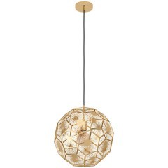 39755 SKOURA Подвесной светильник с 1 лампой E27 Винтаж Латунный Металл 39755 SKOURA Подвесной светильник с 1 лампой E27 Винтаж Латунный Металл