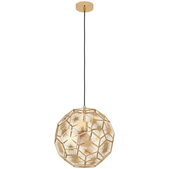 39755 SKOURA Подвесной светильник с 1 лампой E27 Винтаж Латунный Металл