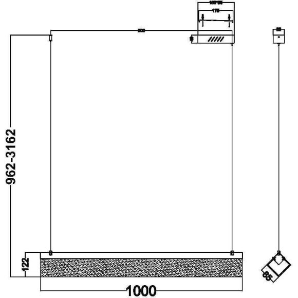 Подвесной светильник Maytoni MOD250PL-L36BS3K