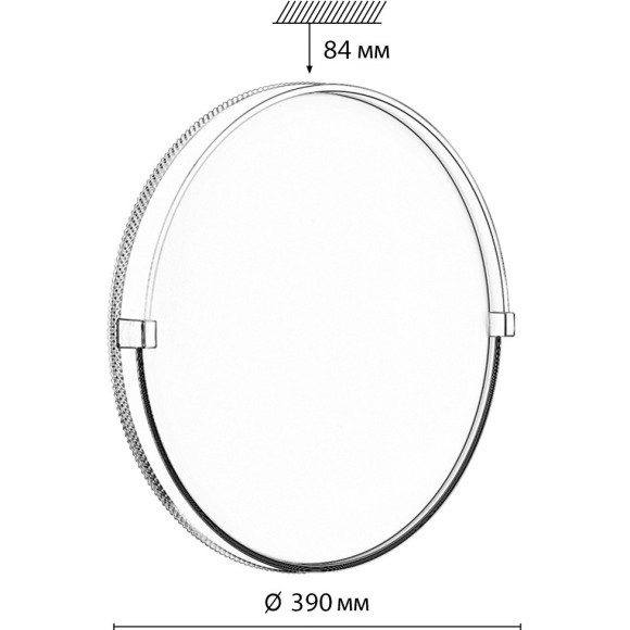 Светильник LED 48Вт 4000К D390 IP43 Sonex OLIDI WHITE 7646/DL Светильник LED 48Вт 4000К D390 IP43 Sonex OLIDI WHITE 7646/DL