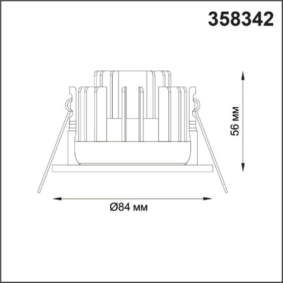 Точечный светильник светодиодный диммируемый Regen 358342 IP44