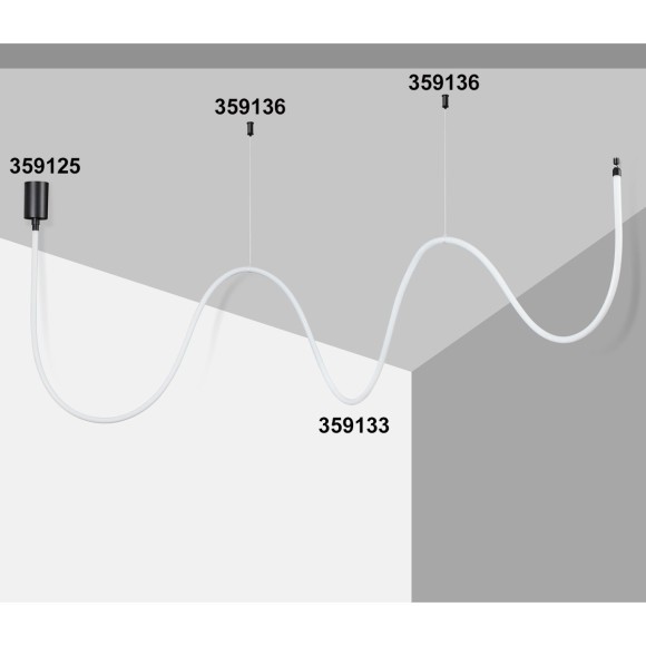 База для накладного монтажа светильников 359128-359133 RAMO 359125