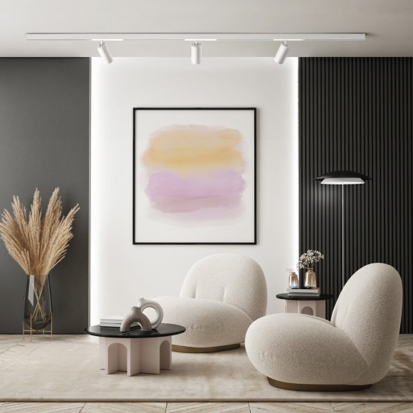 DK8020-WH Трековый магнитный светодиодный SMART (TUYA, Алиса, Wi-Fi, пам. настроек) светильник Denkirs SMART 220V CRI90+ 3000-6000К 1800Лм 24° 20Вт