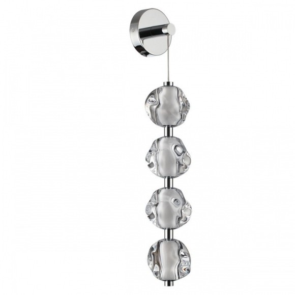 5084/17WL L-VISION ODL25 хром/прозрачный/металл/акрил Бра LED 17W 4000K 850Лм JEMSTONE