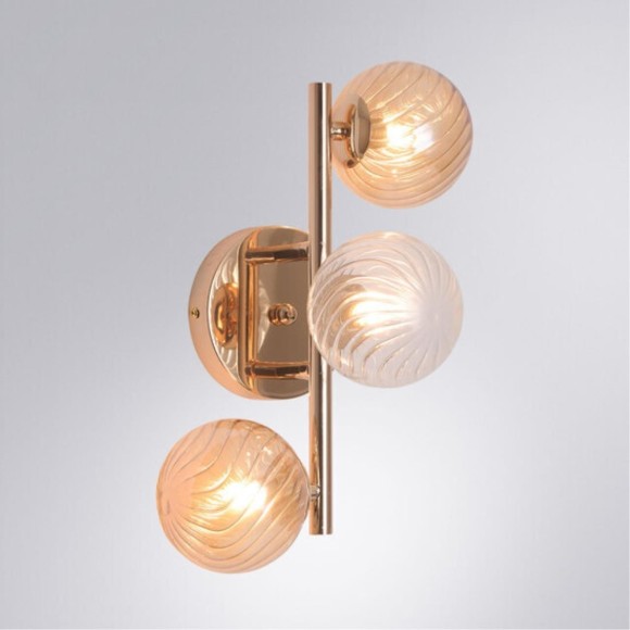 Настенный светильник Arte Lamp ETEREO A5261AP-3GO Настенный светильник Arte Lamp ETEREO A5261AP-3GO