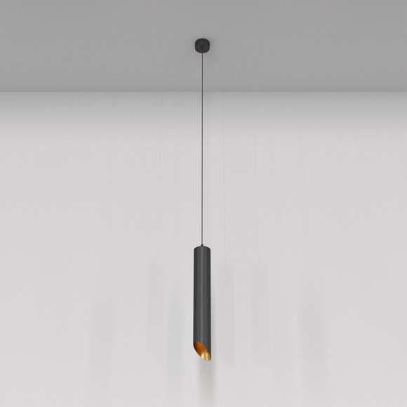 Подвесной светильник цилиндр Maytoni P044PL-01-40GU10-B L IPari под лампу 1xGU10 35W