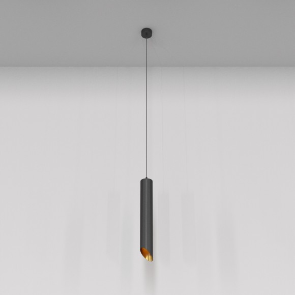 Подвесной светильник цилиндр Maytoni P044PL-01-40GU10-B L IPari под лампу 1xGU10 35W