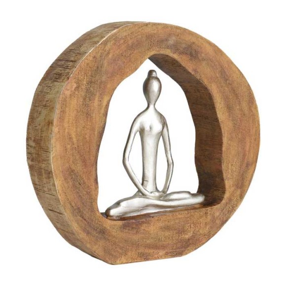 427414 KEMAMAN Статуэтка декоративная светло-коричневый серебристый резина L285 B63 H272