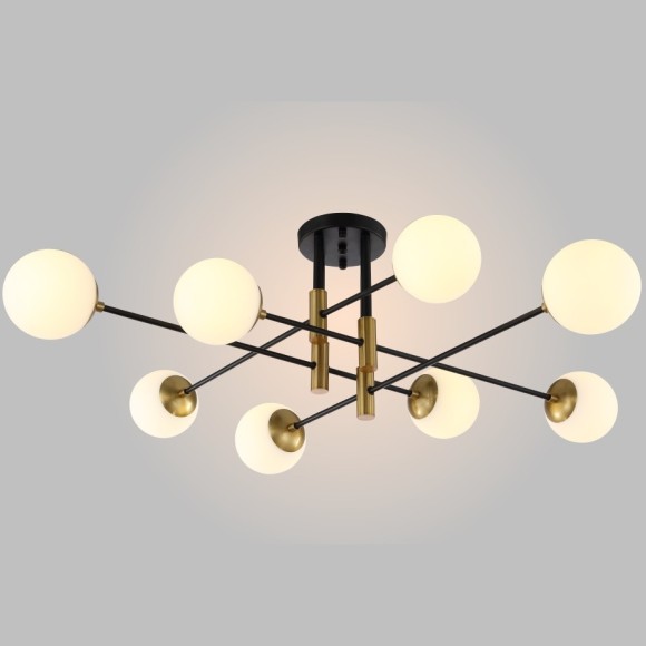 Светильник потолочный Crystal Lux FIDEL PL8 BLACK Светильник потолочный Crystal Lux FIDEL PL8 BLACK