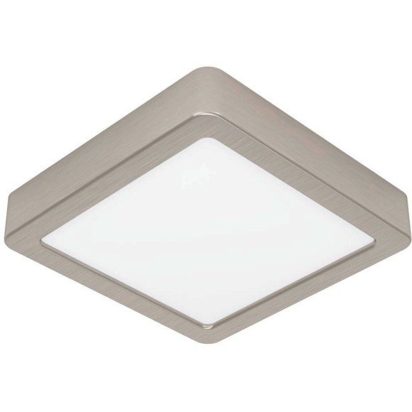 900593 Накладной светильник диммируемый FUEVA 5, 11W (LED), 3000K, L160, B160, H28, сталь, матовый никель / пластик, белый