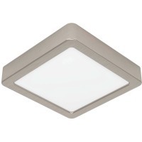 900593 Накладной светильник диммируемый FUEVA 5, 11W (LED), 3000K, L160, B160, H28, сталь, матовый никель / пластик, белый