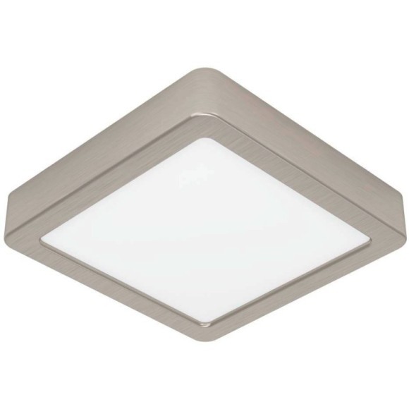 900593 Накладной светильник диммируемый FUEVA 5, 11W (LED), 3000K, L160, B160, H28, сталь, матовый никель / пластик, белый