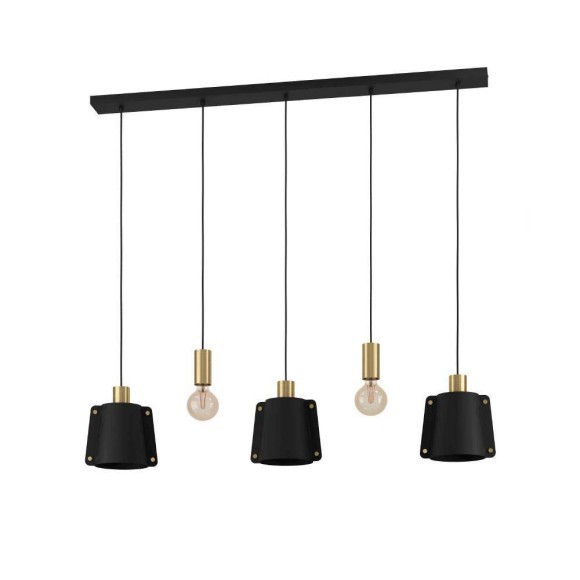 390115 MAJAGUA Люстра потолочная с 5 лампами E27, металл, латунный 390115 MAJAGUA Люстра потолочная с 5 лампами E27, металл, латунный