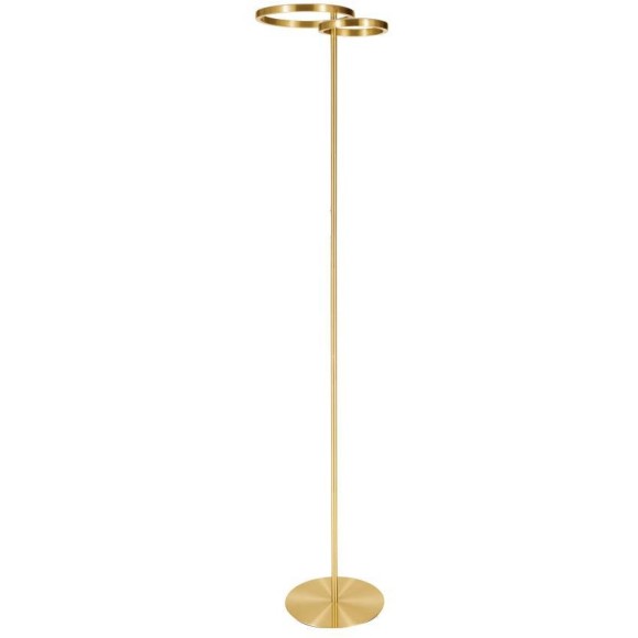 901975 Светодиод торшер с регулировкой цветовой температуры CASTELPOTO 1, 16W;12W(LED;LED), 2700-6500K, 1850;1300lm, сталь, латунь состаренный, белый