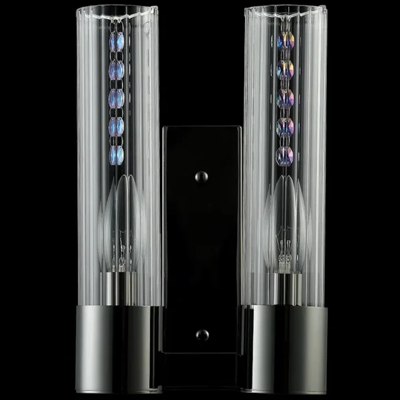 Бра Crystal Lux OTONO AP2 BLACK CHROMIUM/TRANSPARENTE Бра Crystal Lux OTONO AP2 BLACK CHROMIUM/TRANSPARENTE