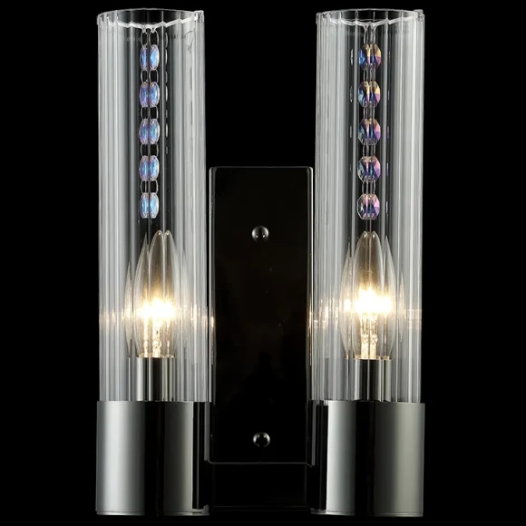 Бра Crystal Lux OTONO AP2 BLACK CHROMIUM/TRANSPARENTE Бра Crystal Lux OTONO AP2 BLACK CHROMIUM/TRANSPARENTE