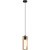 49473 Подвес LITTLETON, 1x60W (E27), L110, B100, H1100, сталь, черный/дерево, коричневый