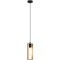 49473 Подвес LITTLETON, 1x60W (E27), L110, B100, H1100, сталь, черный/дерево, коричневый