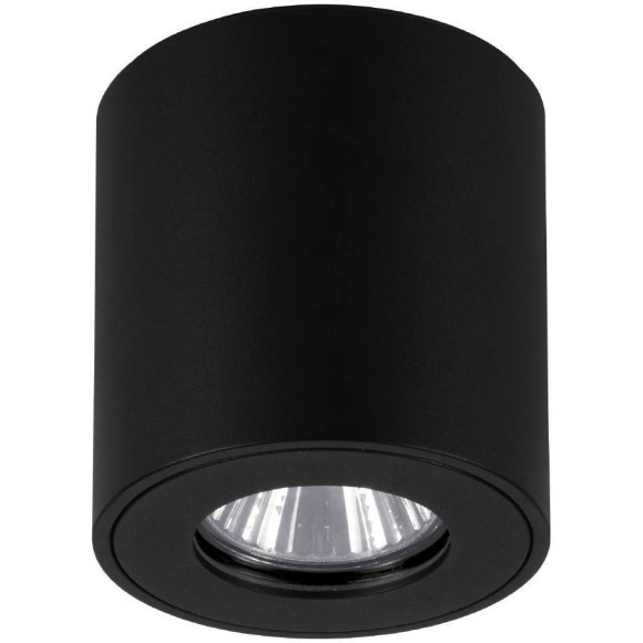 901028 Уличный потолочный светильник TORRECOLA, 1X35W (GU10), IP44, H85, алюминий, пластик, чёрный/прозрачное стекло