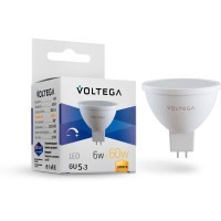Светодиодная лампа Voltega Simple MR16 6W 3000K 110° GU5.3 7257