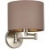 SLE300571-01 Светильник настенный Никель/Темно-бежевый, Золотистый E27 1*40W BRESCIA